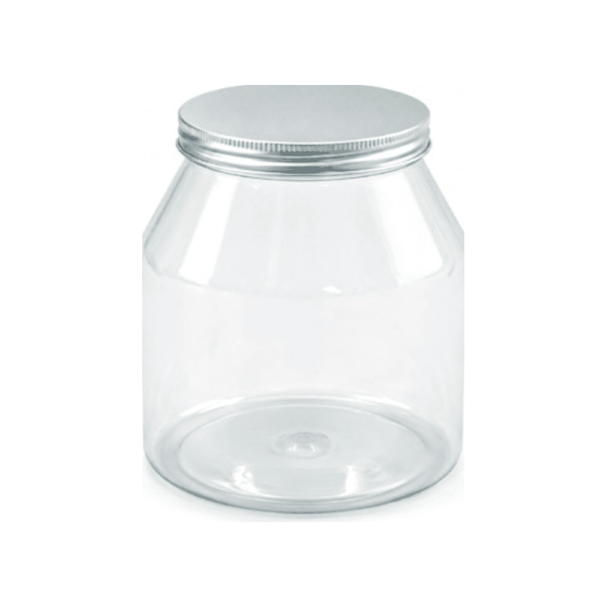 YL85141 1340ml 85mm口PET海鲜食品罐|金银色金属盖斜肩广口瓶