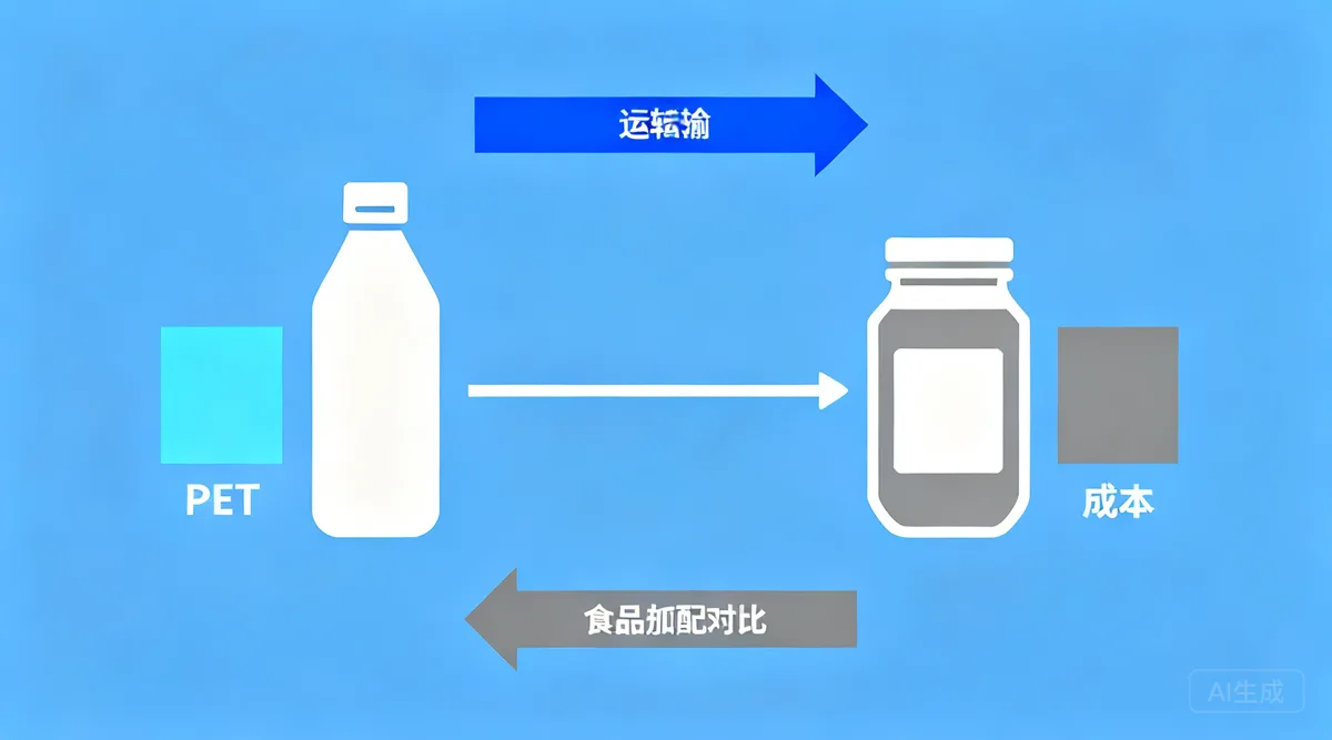 酱料瓶选 PET 还是玻璃?成本、运输与食品适配全对比——示意图2