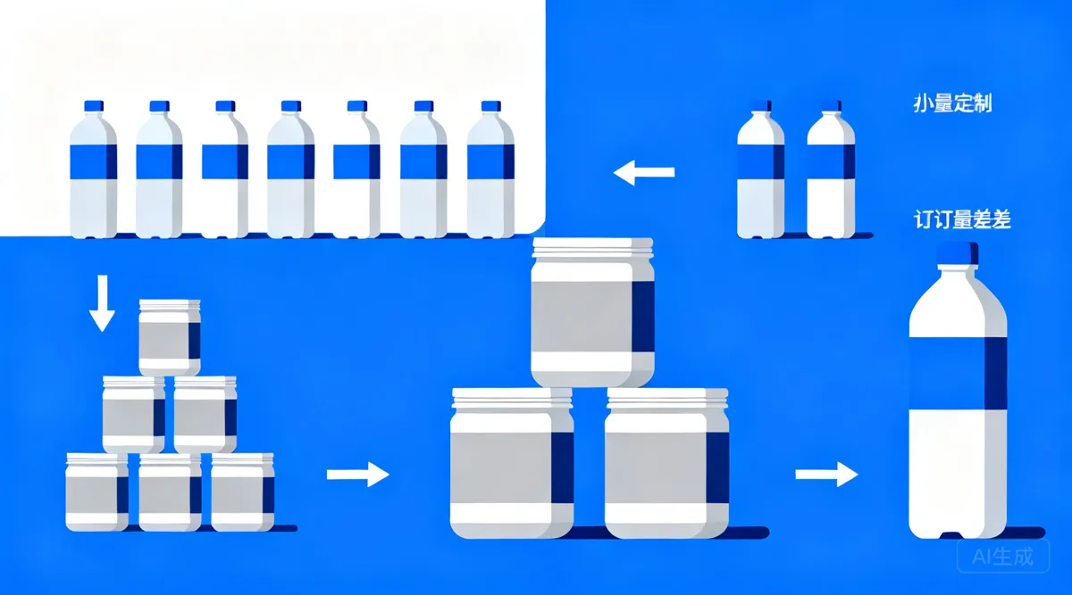 塑料瓶起订量一般多少?小批量定制 PET 瓶/塑料罐的可行性、成本与 FAQ——示意图2
